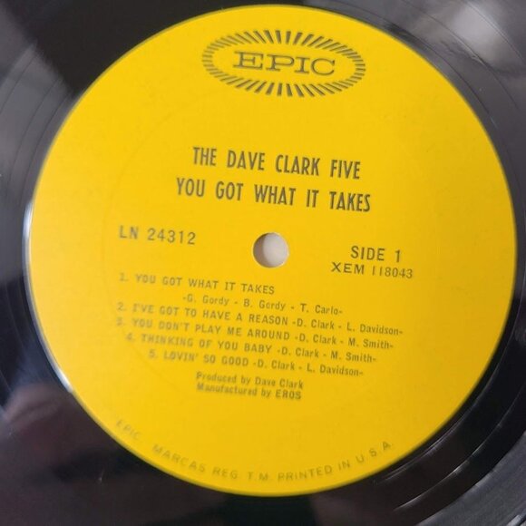 The Dave Clark Five – You Got What It Takes Vinyl LP Album 1967 Epic LN 24312 - Picture 2 of 10